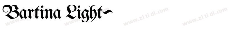 Bartina Light字体转换